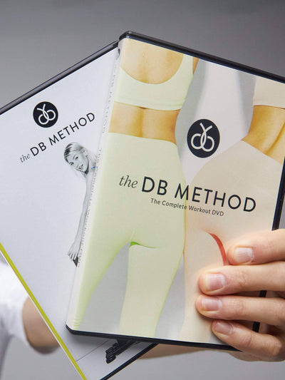 DB Method Glute Workout Video Series Volume 1 on DVD, featuring targeted exercises for glute strength and toning.